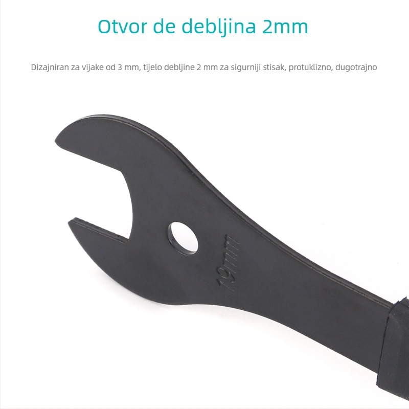 Ključ za hub bicikla, tanak, 2 mm debljina, čelik