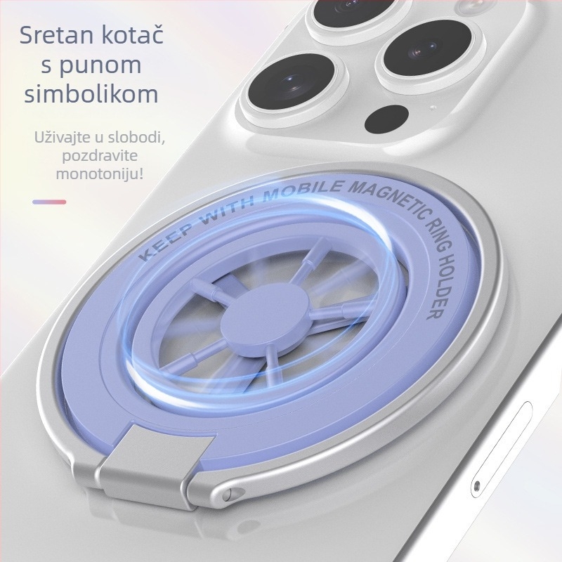 Dvostrani magnetski držač za telefon, sklopiva stolna podrška, legura, univerzalni dizajn, prilagodljiv
