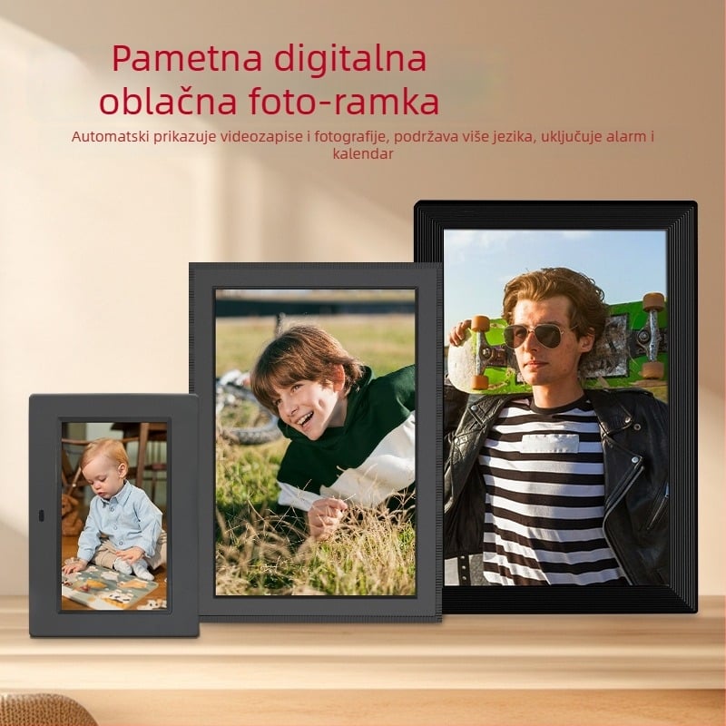 Dodirni zaslon digitalna fotogalerija s prilagodbom — Razlučivost 800x1280, 32GB pohrane, USB/TF podrška, WiFi/Bluetooth povezanost, OEM tisk loga