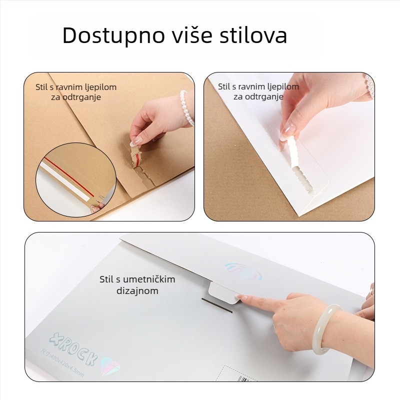 Kutija za pakiranje svjetleće podloge miša, od tvrdog kraft papira, otisak logotipa, hot stamping, UV tisak i reljef