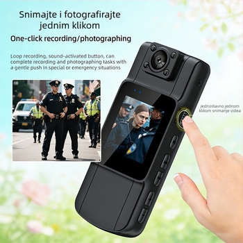 Nosiva magnetska rotirajuća kamera za snimanje u 4K Ultra HD za biciklizam, IPS 1,5-inčni zaslon, MicroSD pohrana, elektronička stabilizacija slike