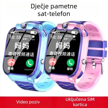 Dječji 5G pametni sat s telefonskom funkcijom, model W59, dodirni zaslon