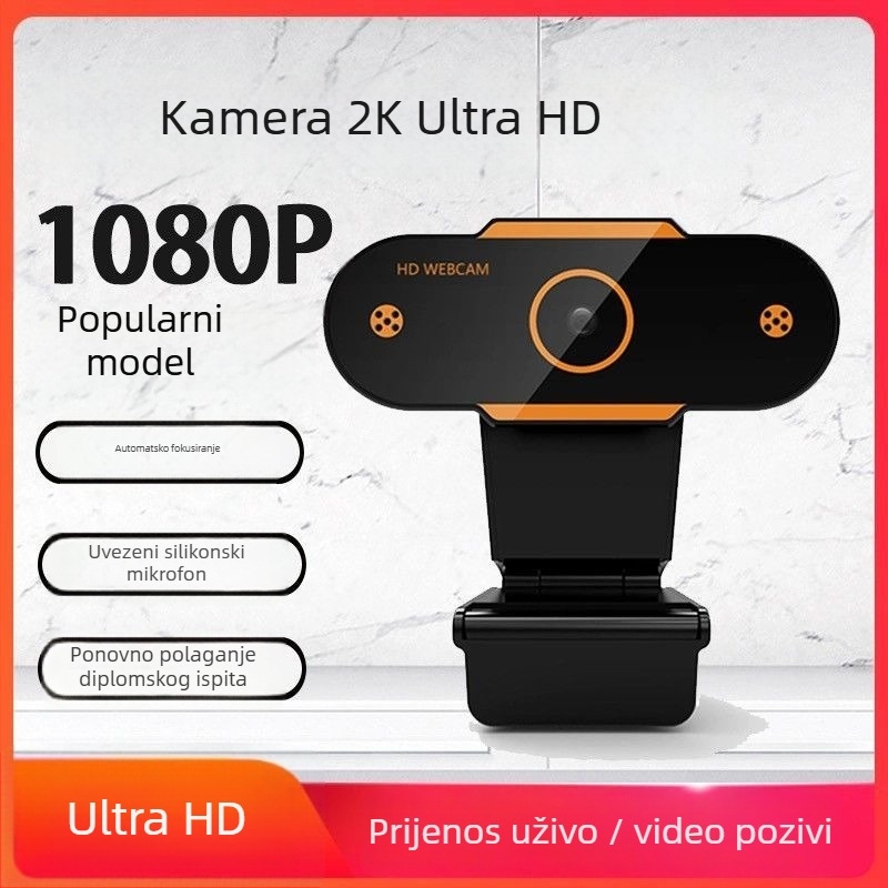 Pametna PTZ kamera za stolno računalo, 1080p video, USB 2.0, ručno fokusiranje