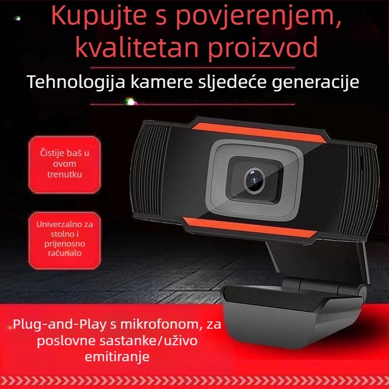 Pametna PTZ kamera za stolno računalo, 1080p video, USB 2.0, ručno fokusiranje