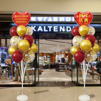 Balon za reklamu u obliku srca od aluminijske folije za dekoriranje otvaranja trgovine – tip rukav (sleeve); prikladan za otvaranje, štandove i Dan državnosti