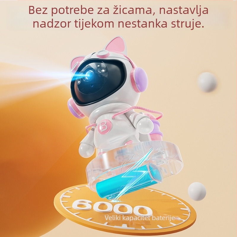 WiFi unutarnja kamera za nadzor bebe s dvosmjernim zvukom, 3MP/2K rezolucija, noćni vid do 10 m, detekcija pokreta