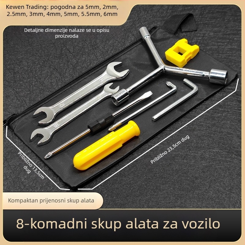 Kewen Set alata za električna vozila — socket wrench, odvijač, prijenosna torba za popravak električnih bicikala