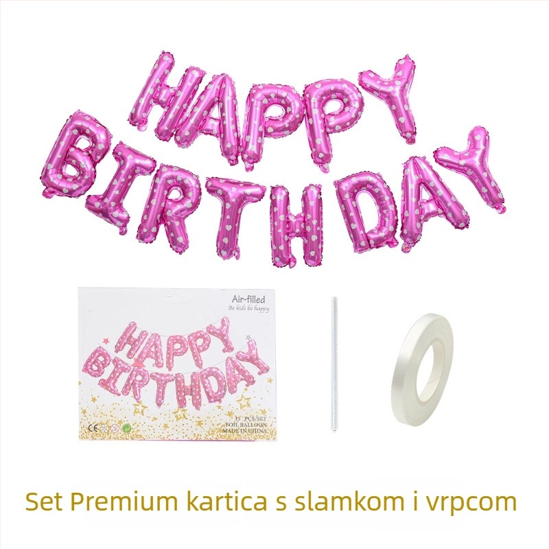 Balon — Imperial balloon, aluminijska folija, dekorativni balon u obliku slova, tisk Can, za rođendan