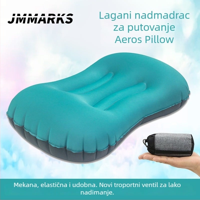 Naduvljiva U-oblikovana jastučnica od najlona, model MS-005, prilagodljiva, minimalistički dizajn