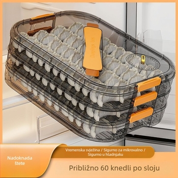 Meihong PP kutija za knedle, prehrambene kvalitete, zatvorena za zamrzavanje, kućna upotreba, model 1010788978