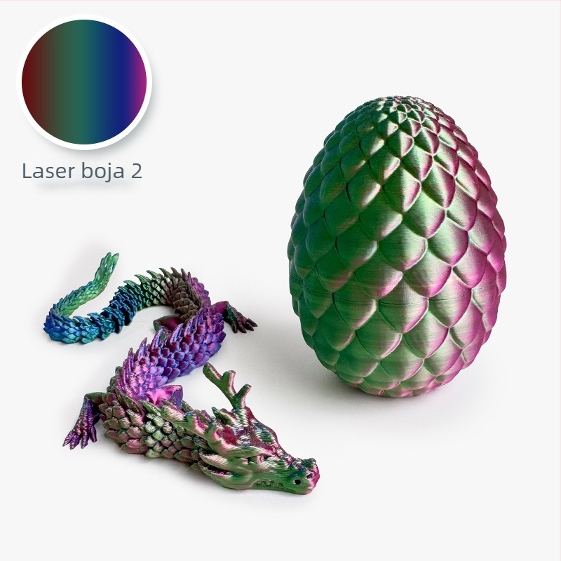 3D ispisani set ukrasa s dragonim jajetom — oblici zmaja i jajeta, PLA materijal, moderna umjetnost, prilagodljivo