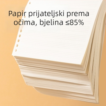 Deli Na550 Zamjenjivo jezgro za listove – 50 listova, bijeli papir, rupe 20/26/30, odvojivo