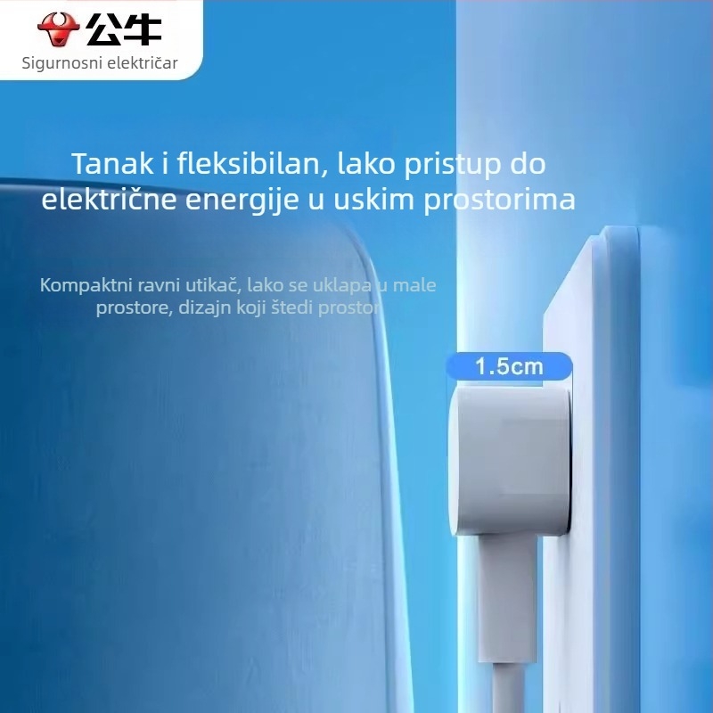 Bull prijenosna produžna utičnica s jednim priključkom, 10A, 2500W