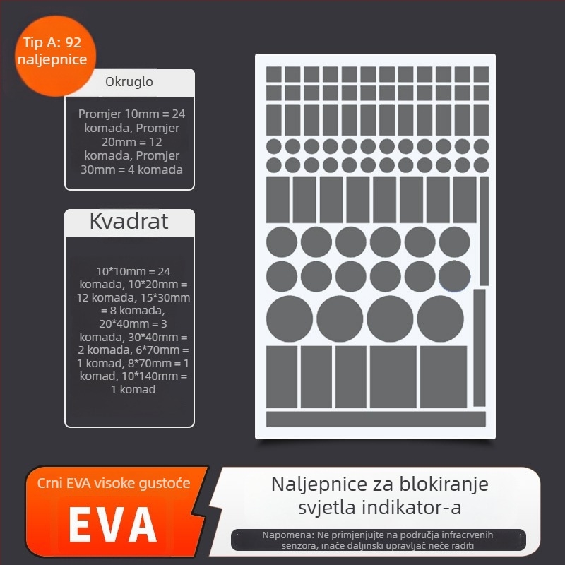 Naljepnica za sjenčenje indikatora napajanja – PVC, stil Novi kineski, za spavaću sobu