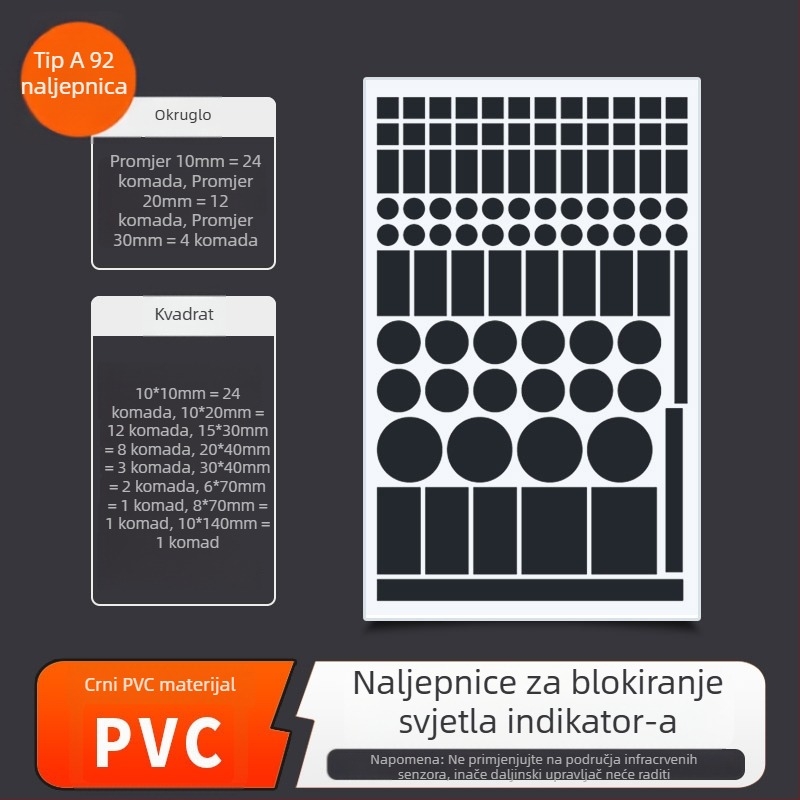 Naljepnica za sjenčenje indikatora napajanja – PVC, stil Novi kineski, za spavaću sobu