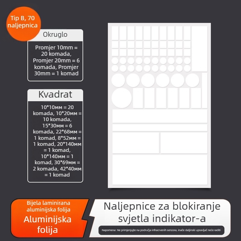 Naljepnica za sjenčenje indikatora napajanja – PVC, stil Novi kineski, za spavaću sobu