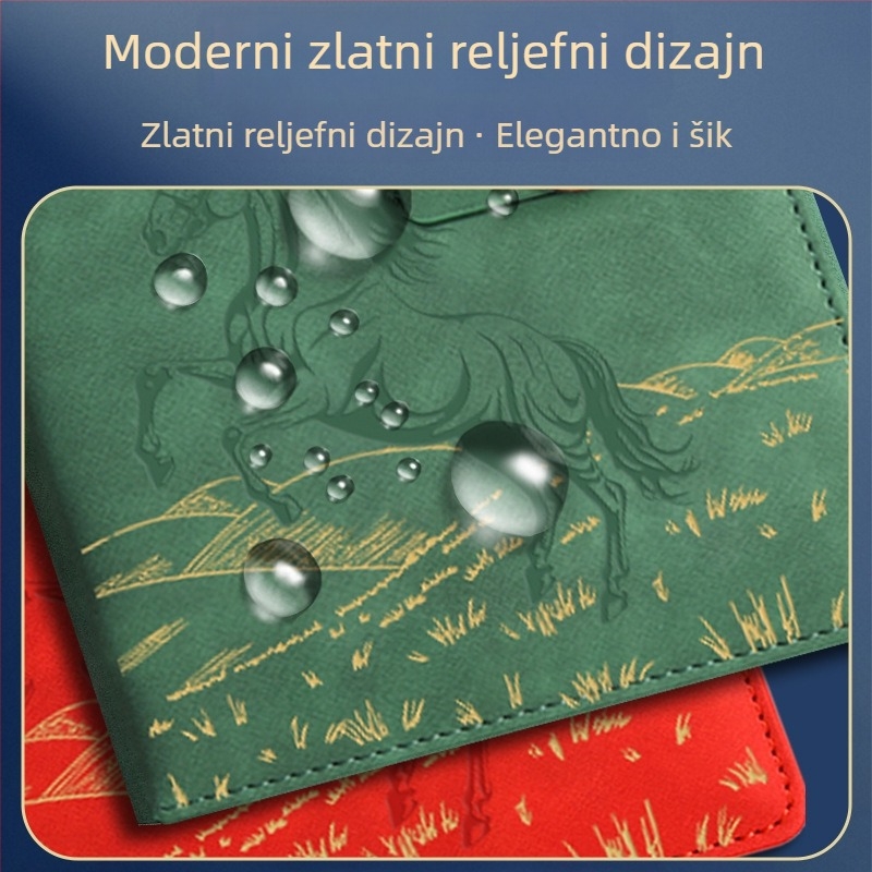 Zehuan Premium notes dnevnik u poklon kutiji s PU kožnim omotom, šivanje konca, Daolin papir 80G, 100–200 stranica, etnički/kineski/poslovni stil