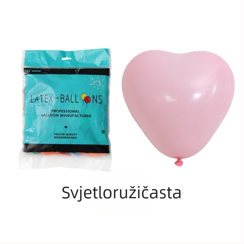 Lateksni balon u obliku srca za Valentinovo dekoraciju