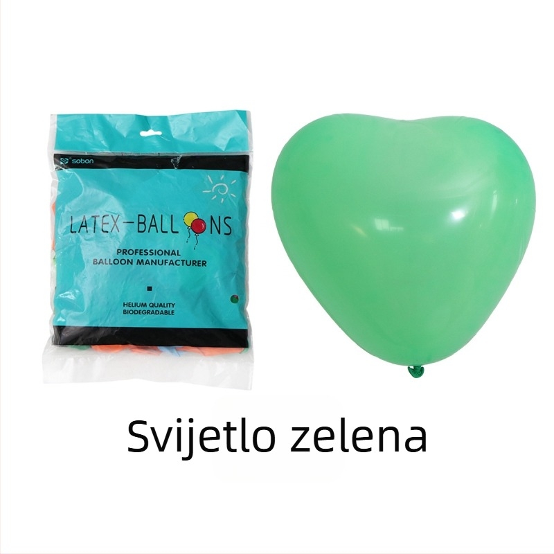 Lateksni balon u obliku srca za Valentinovo dekoraciju