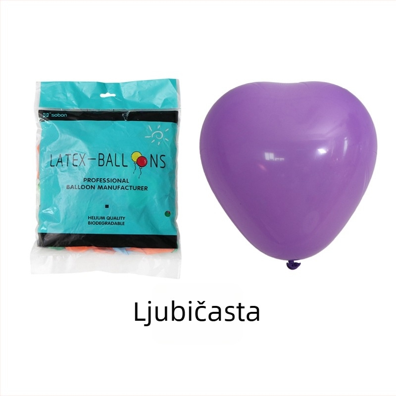 Lateksni balon u obliku srca za Valentinovo dekoraciju