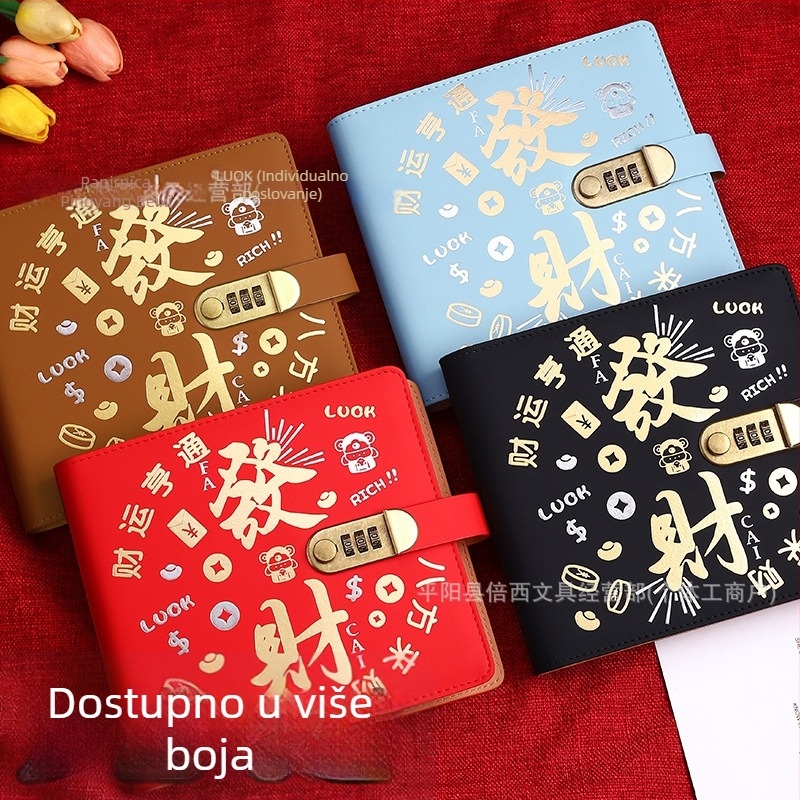 Boguan bilježnica – kućište od umjetne kože, veza s listovima (loose-leaf), Daolin papir, 50–100 stranica