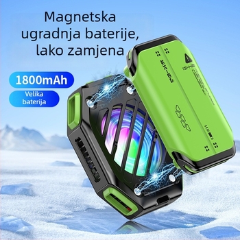 X111 rashladni uređaj za mobitel s magnetskim poluvodičkim hlađenjem, bežičnom baterijskom verzijom, Type-C sučelje, 187 g
