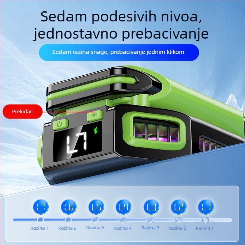 X111 rashladni uređaj za mobitel s magnetskim poluvodičkim hlađenjem, bežičnom baterijskom verzijom, Type-C sučelje, 187 g