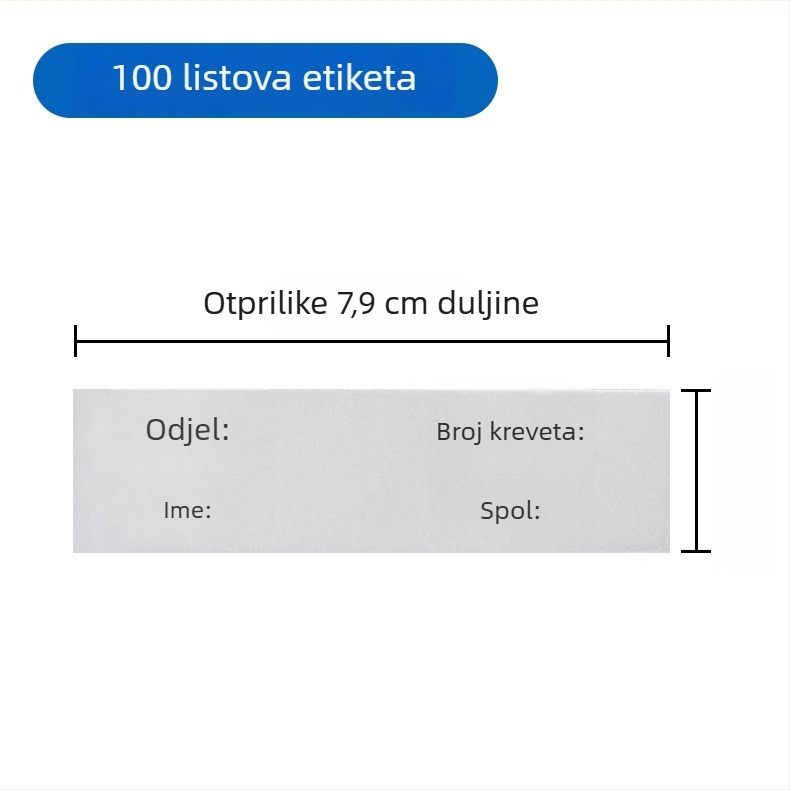 Plastična medicinska mapa s pojačanim dvostrukim klipom BY327, debljina ploče 2,2 mm