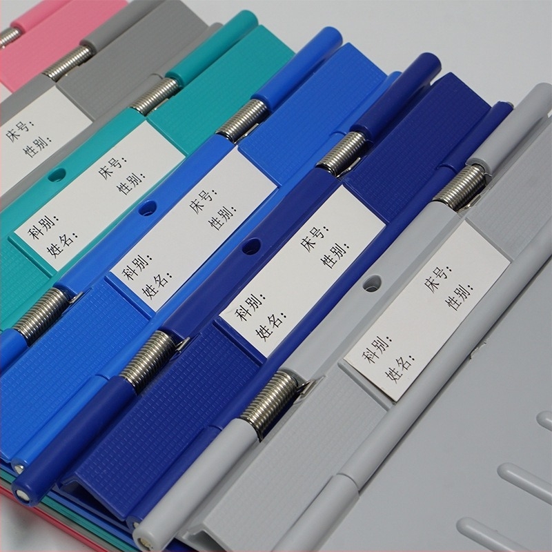 Plastična medicinska mapa s pojačanim dvostrukim klipom BY327, debljina ploče 2,2 mm