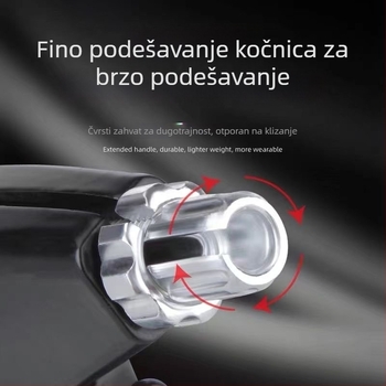 Ručica kočnice za bicikl — univerzalna, aluminijska legura, četiri prsta, pogodna za MTB i dječje bicikle, model XW, način kočenja: pritiskom