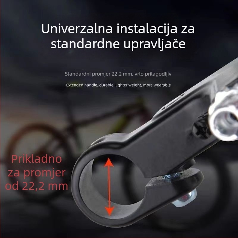 Ručica kočnice za bicikl — univerzalna, aluminijska legura, četiri prsta, pogodna za MTB i dječje bicikle, model XW, način kočenja: pritiskom