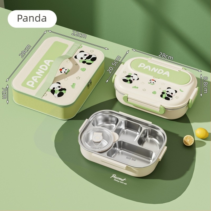 Kockasta izolirana kutija za obrok, od nehrđajućeg čelika 430, kapacitet 1–2 l, jednovrstna ili dvostruka, kompatibilna s mikrovalnom pećnicom, za studente