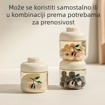 Dječja posuda za putovanja s nepropusnim dizajnom, PP materijal, od 3 mjeseca, minimalistički stil, 1 set