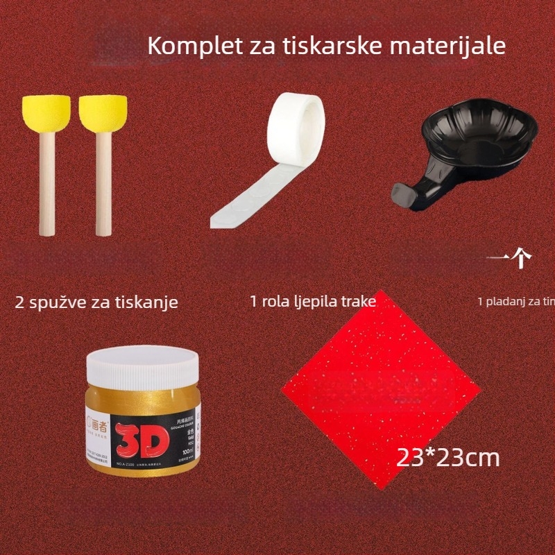 Šablona za embosiranje znakova blagoslova (Godina Konja) – OWKJASW MN19-MN21, PET materijal, DIY komplet