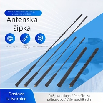 Auto antena za radio s navojnim ugradnjom, univerzalna kompatibilnost, 12V