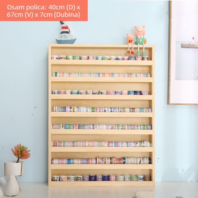 DIY drvena kutija za pohranu od borovine, kapacitet 5 pretinaca, bez montaže, prilagodljiva obrada, pogodna za dnevni boravak, studij, balkon i skladište