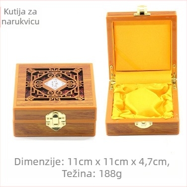 Drvena šperkovnica s šupljim dizajnom za prstene, privjeske, narukvice i ogrlice