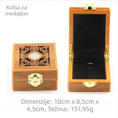 Drvena šperkovnica s šupljim dizajnom za prstene, privjeske, narukvice i ogrlice