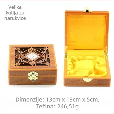 Drvena šperkovnica s šupljim dizajnom za prstene, privjeske, narukvice i ogrlice