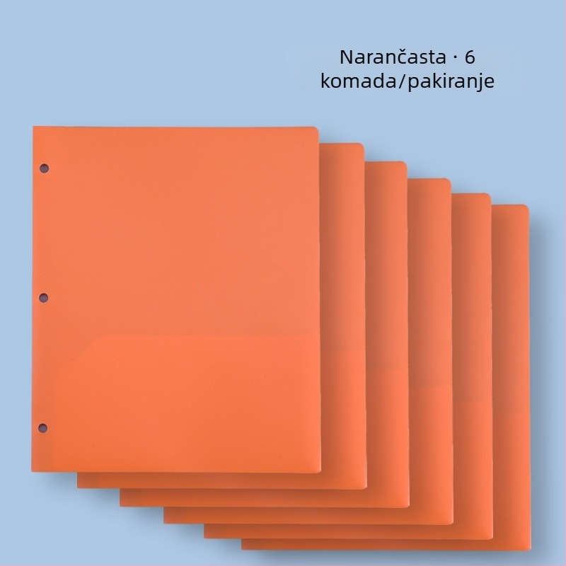 Dokument folder s tri rupice i dvostrukim džepovima, vodootporan PP materijal, mogućnost tiska loga