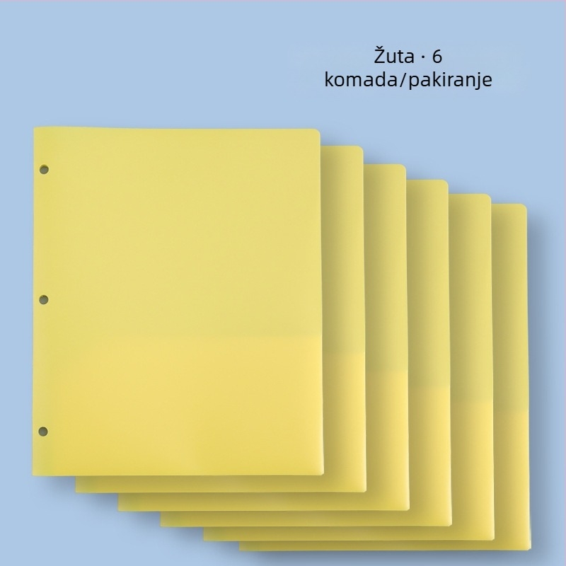 Dokument folder s tri rupice i dvostrukim džepovima, vodootporan PP materijal, mogućnost tiska loga
