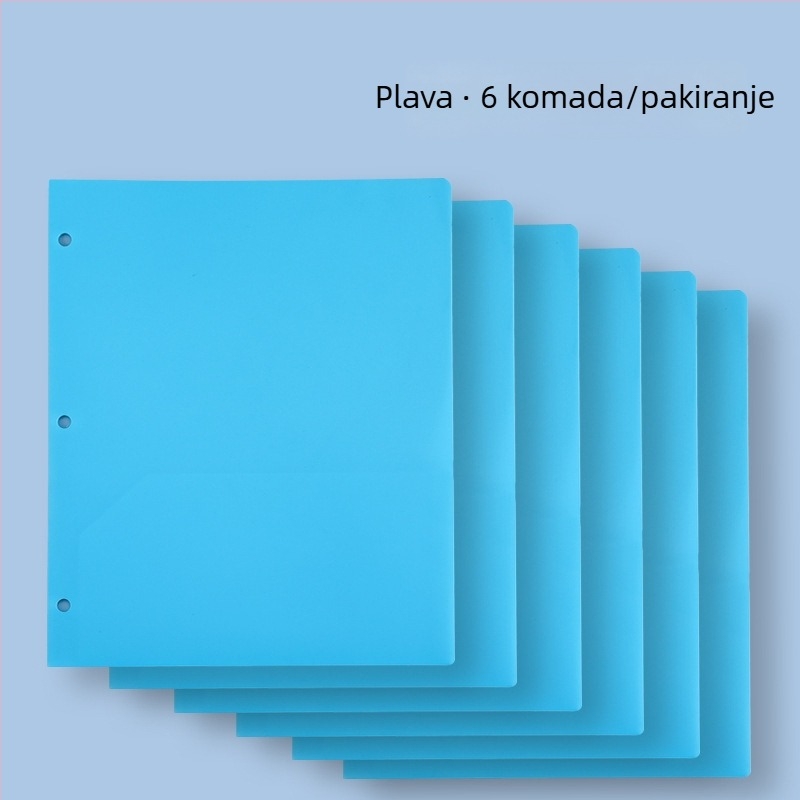 Dokument folder s tri rupice i dvostrukim džepovima, vodootporan PP materijal, mogućnost tiska loga