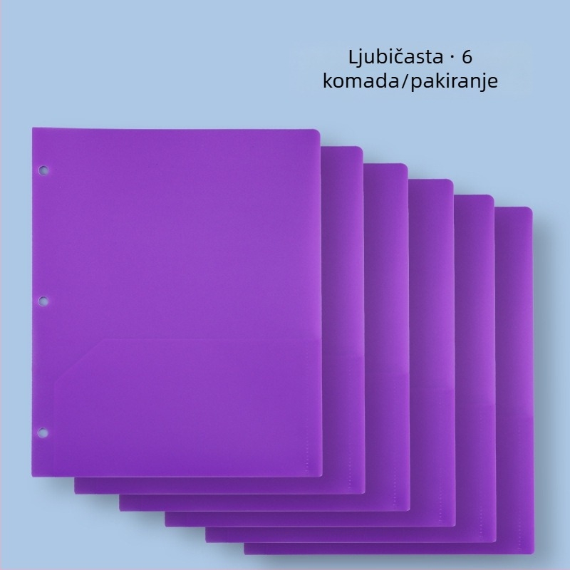 Dokument folder s tri rupice i dvostrukim džepovima, vodootporan PP materijal, mogućnost tiska loga