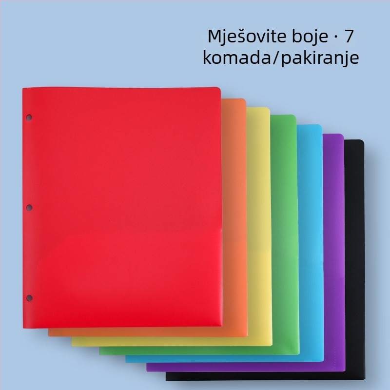 Dokument folder s tri rupice i dvostrukim džepovima, vodootporan PP materijal, mogućnost tiska loga