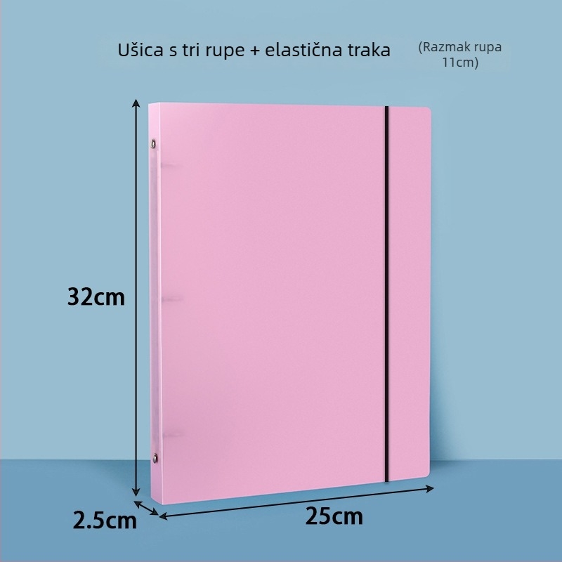 Dokument folder s tri rupice i dvostrukim džepovima, vodootporan PP materijal, mogućnost tiska loga