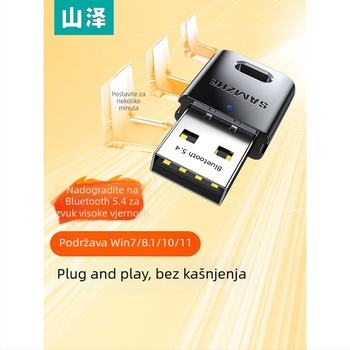 Bluetooth adapter BT54H za računalo, USB modul predajnika/prijemnika, Bluetooth 5.4
