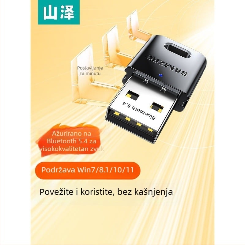Bluetooth adapter BT54H za računalo, USB modul predajnika/prijemnika, Bluetooth 5.4