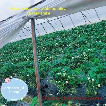 Mreža protiv ptica za staklenik s ventilacijom – za jagode, dinje, grožđe i voće