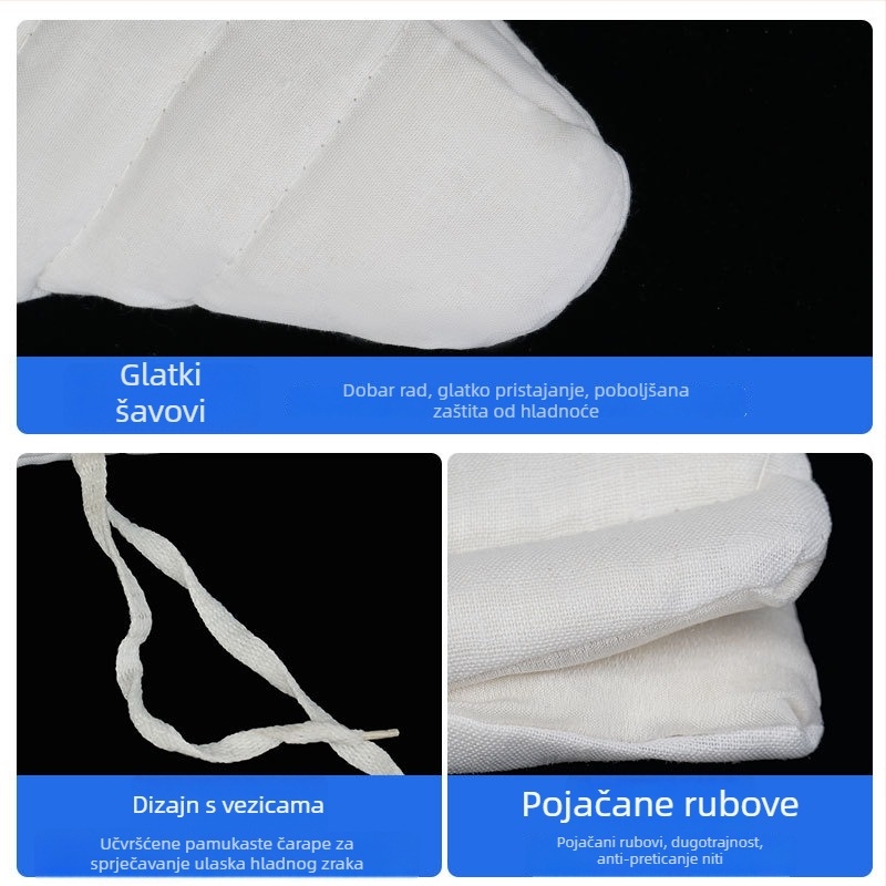 Rudarske pamučne čarape za podzemne hladne uvjete — toplina i zaštita stopala