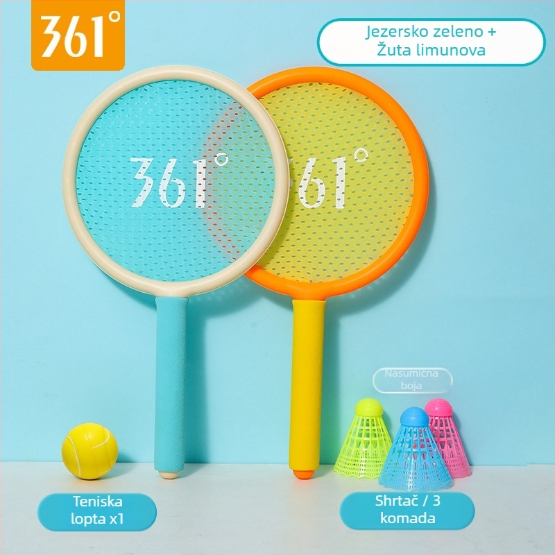 361 Degrees dječja badminton raketa – ABS okvir, najlonska žica, težina 75-79 g, drška G5, direktan udarac